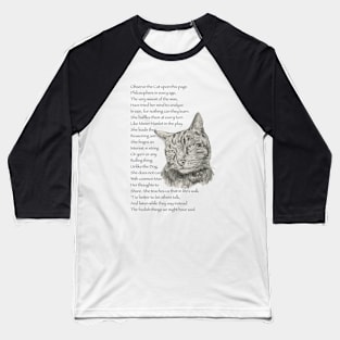 The Cat poem Baseball T-Shirt